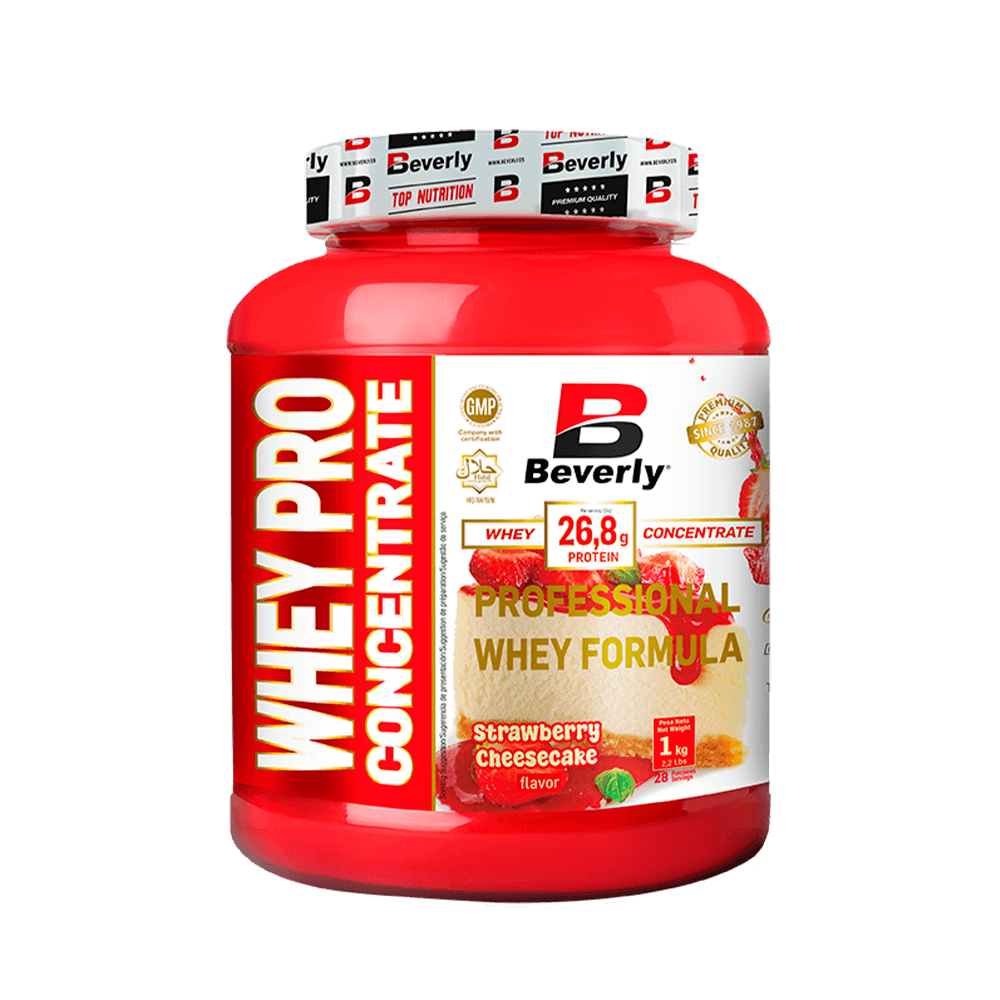 Whey Pro Concentrate en 1kg de la sección proteina de suero whey hecho por Beverly Nutrition