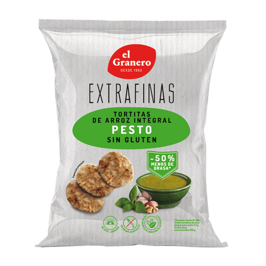 Tortitas de Arroz Integral Pesto de la marca El Granero Integral en Tortitas de Cereales
