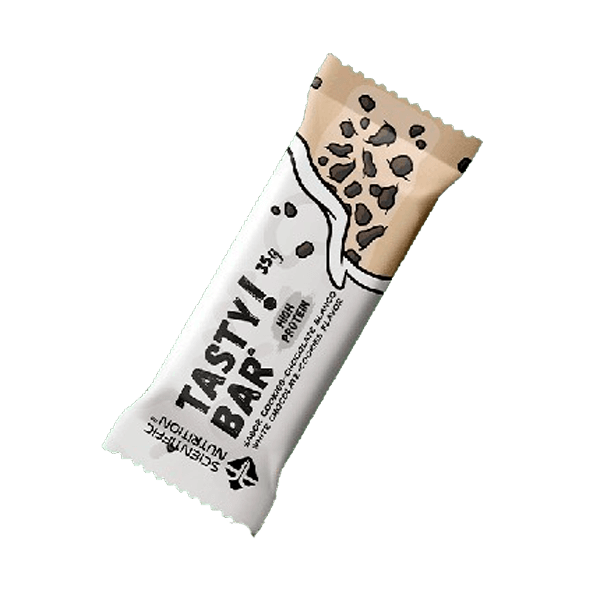 Barrita Tasty! Bar de 35g suplemento de barritas de proteinas hecho por Scientiffic Nutrition