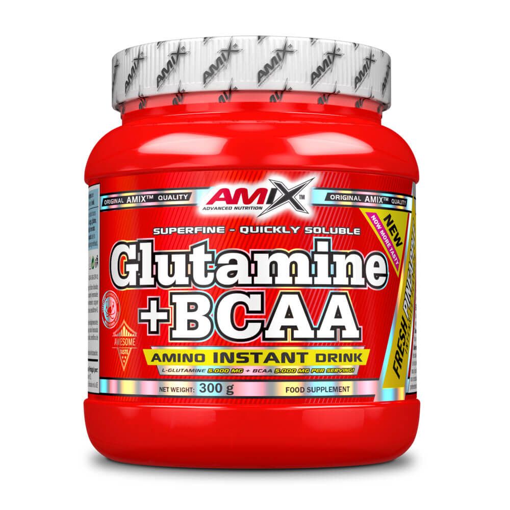 Glutamina + BCAA envase de 300g en la sección de bcaa + glutamina hecho por Amix Nutrition
