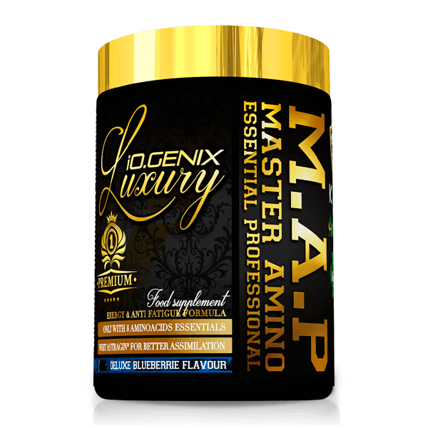 MAP Master Amino envase de 415g del fabricante IO.Genix suplemento de esenciales e hidrolizados