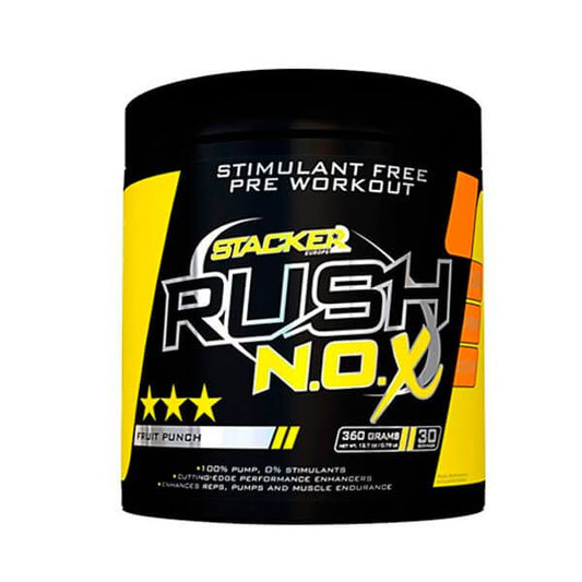 Rush N.O.X de la marca Stacker Europe en Pre entreno sin estimulantes