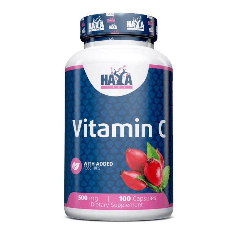 Vitamina C con Rose Hips 500mg - Haya Labs 0