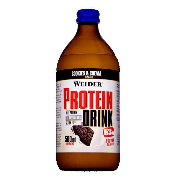 Bebida Proteíca envase de 500ml de la marca Weider (Bebidas Proteicas)