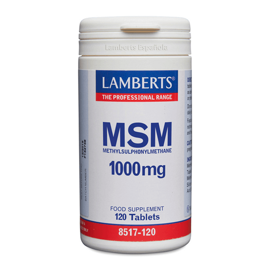 MSM 1000mg de la marca Lamberts en MSM Metilsulfonilmetano