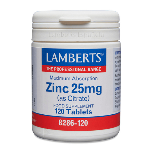 Zinc 25mg de la marca Lamberts en Minerales