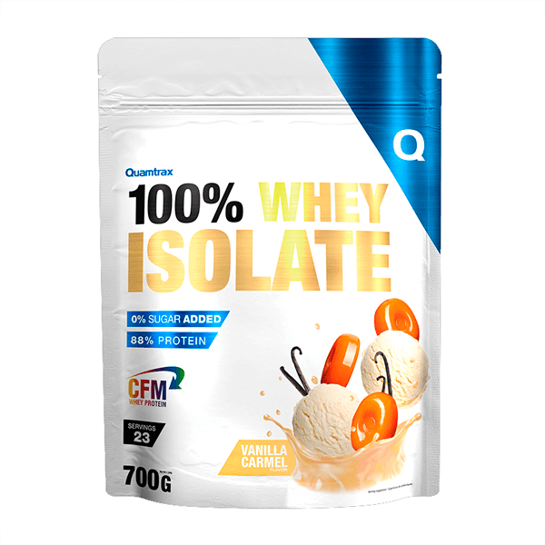 100% Whey Isolate de 700g de Quamtrax suplemento de proteína de aislado de suero isolate