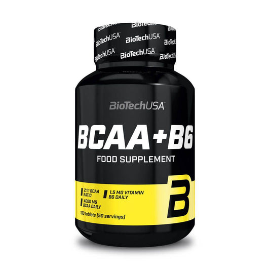 BCAA+B6 en tabletas de la marca Biotech USA en BCAA Ramificados