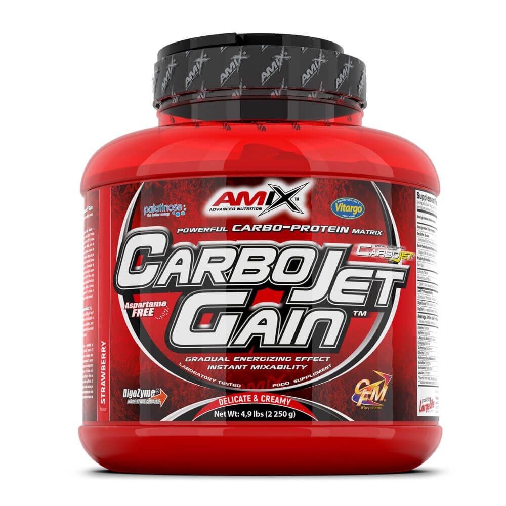 CarboJet Gain envase de 2,25kg en la categoría ganadores de peso con proteína hecho por Amix Nutrition
