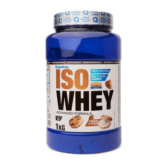 Iso Whey de la marca Quamtrax en Proteína de Aislado de Suero Isolate
