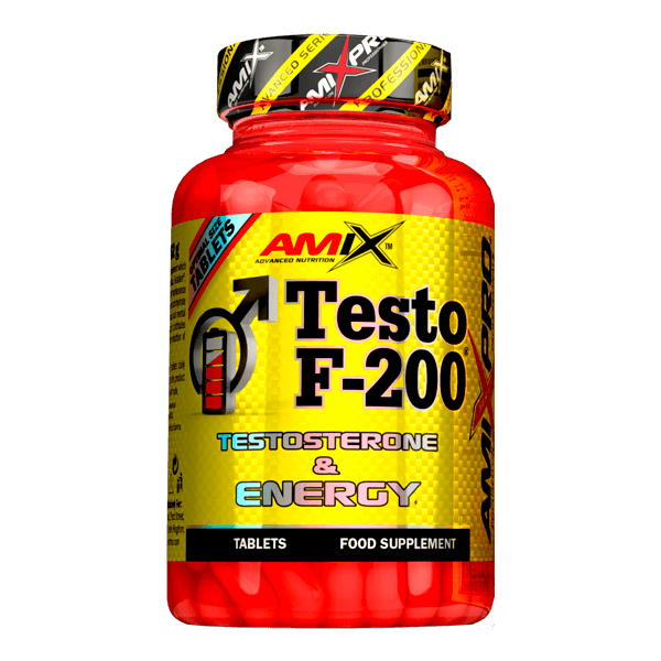 Testo F-200 envase de 30 tabletas de la categoría complejos testosterona del fabricante AmiXpro® series