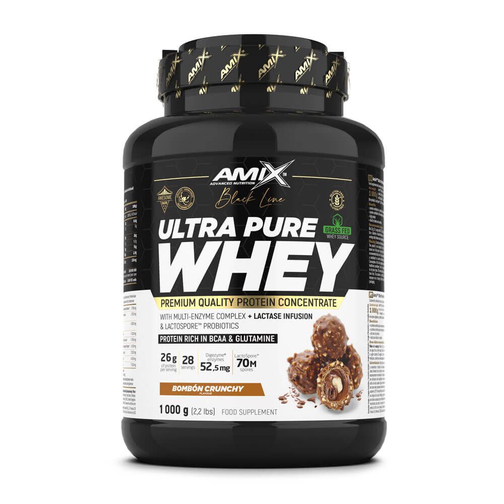 Ultra Pure Whey de 1kg complemento alimenticio de proteina de suero whey de la marca Amix Nutrition
