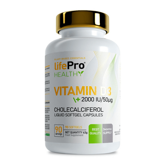 Vitamina D3 2000IU de la marca LifePRO en Vitamina D