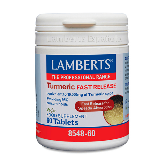 Cúrcuma de Liberación Rápida de la marca Lamberts en Digestivos