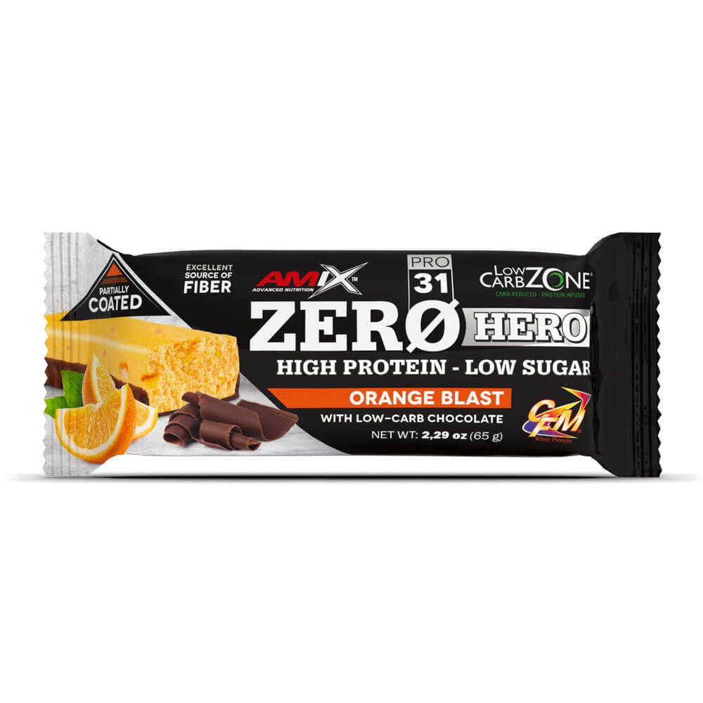 Barrita Zero Hero 31% en 65g de la sección barritas de proteinas hecho por Amix Nutrition