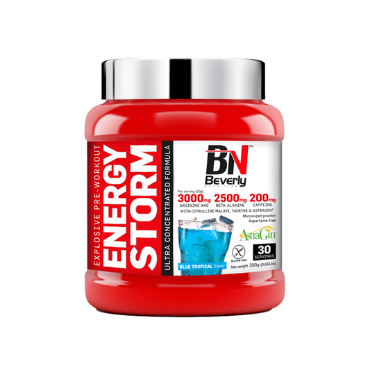 Energy Storm de la marca Beverly Nutrition en Pre entreno