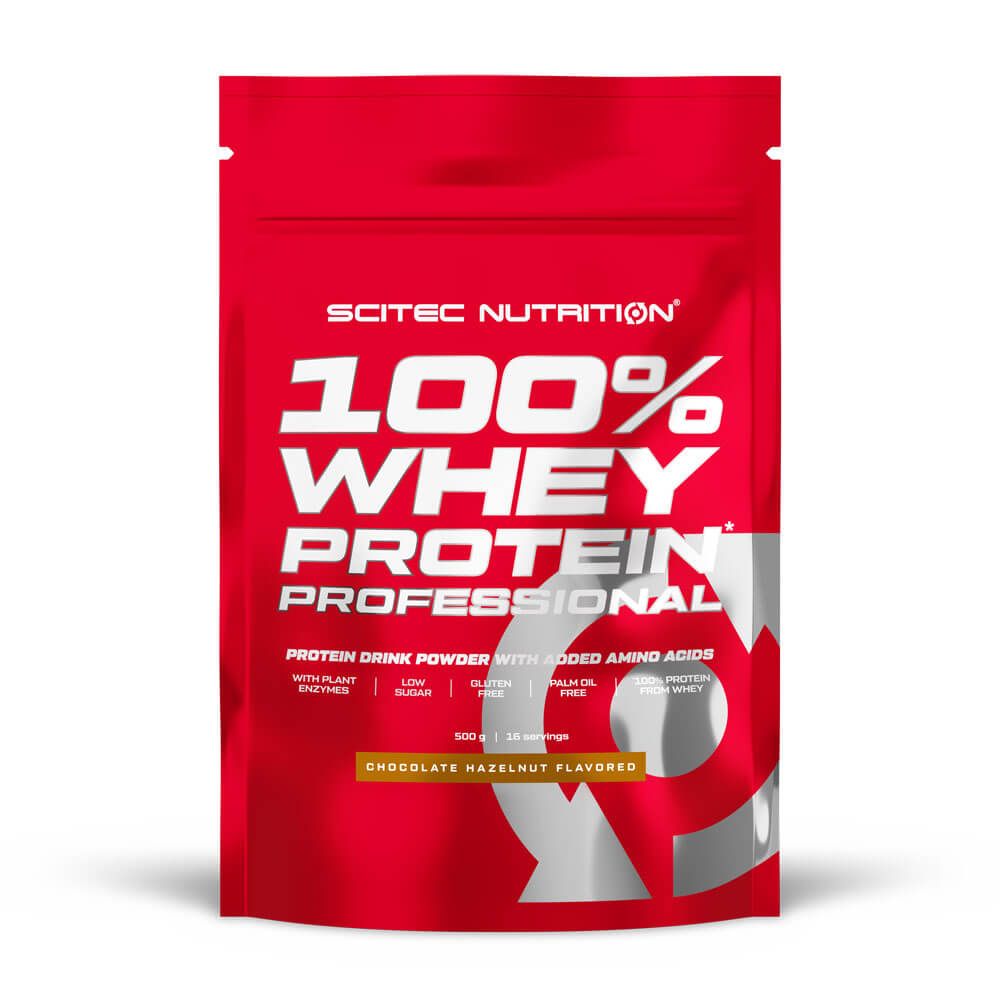 100% Whey Protein Professional envase de 500g suplemento de la sección proteina de suero whey por Scitec Nutrition