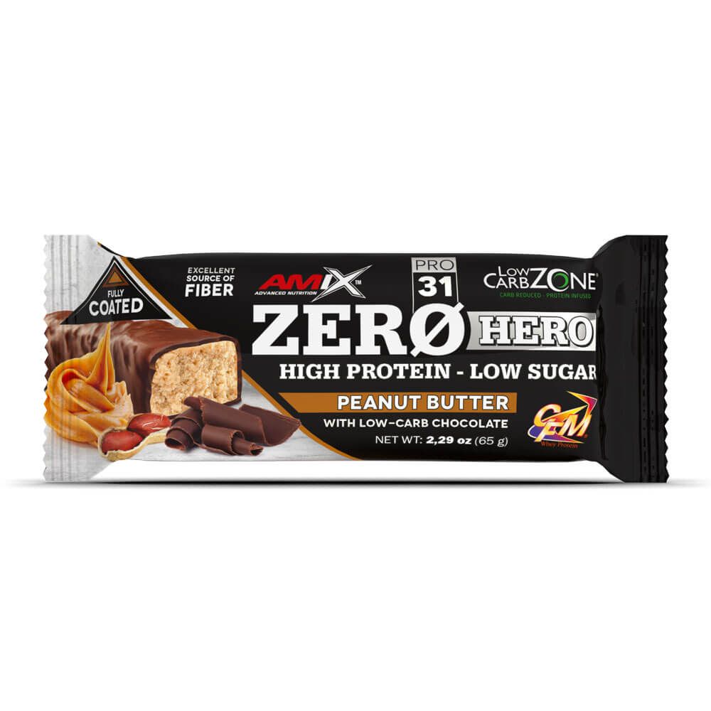 Barrita Zero Hero 31% presentación de 65g suplemento de la sección barritas de proteinas de Amix Nutrition