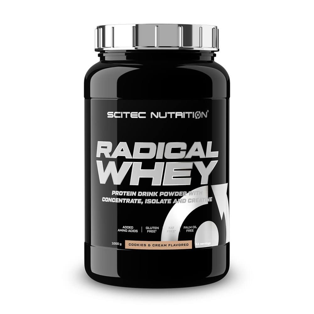 Radical Whey de 1kg en la sección de proteina de suero whey del fabricante Scitec Nutrition