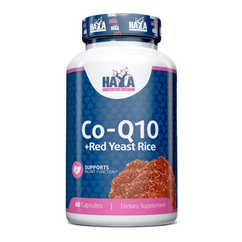 CoQ10 60 mg y Levadura Roja de Arroz 500mg - Haya Labs 0