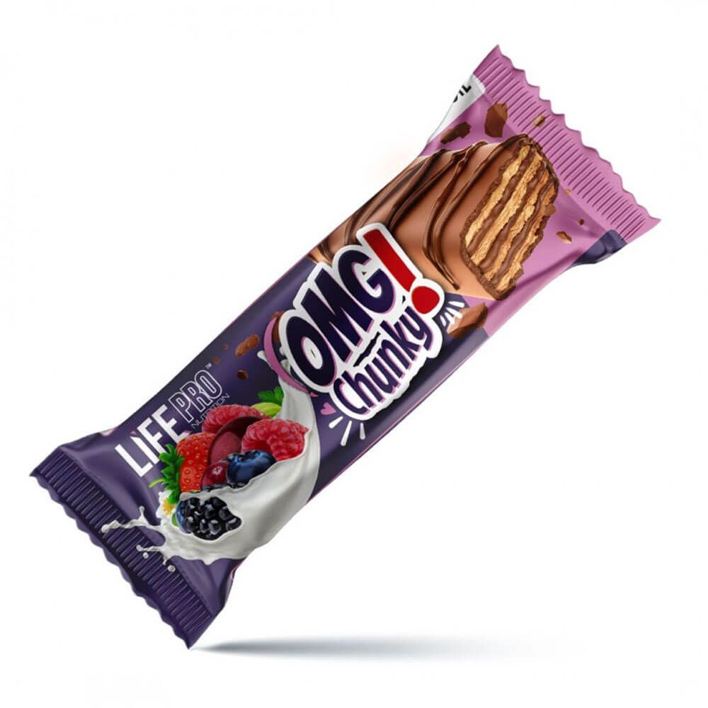 Barrita OMG! Chunky Protein Bar bote de 35g en la sección de barritas de proteinas por LifePRO