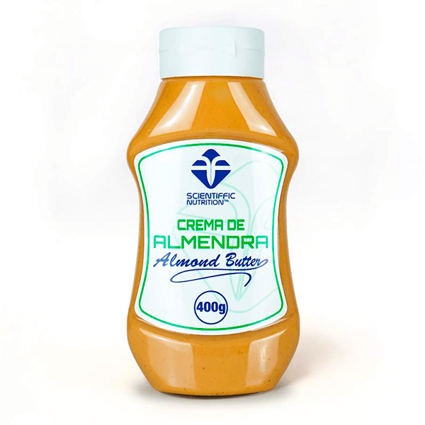 Crema de Almendra bote de 400g por Scientiffic Nutrition