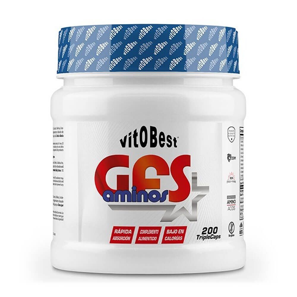 GFS Aminos de 200 cápsulas en la sección de esenciales e hidrolizados de la marca VitoBest