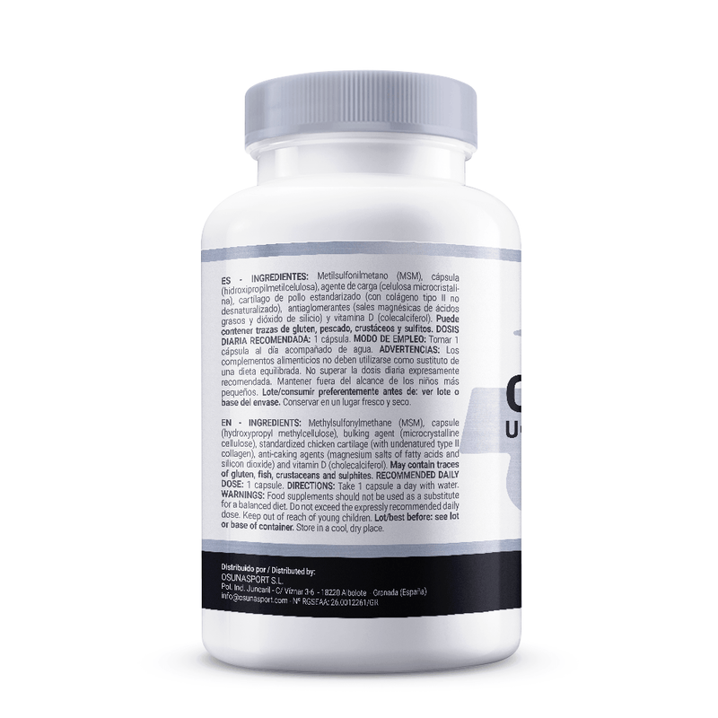 Colágeno UC-II® con MSM + Vitamina D - Masmusculo Supplements 1