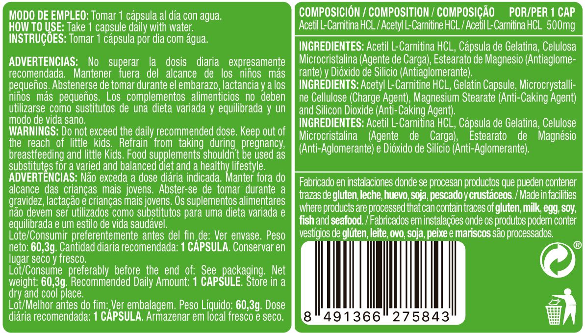 Información nutricional