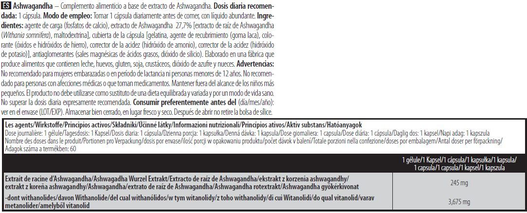 Información nutricional