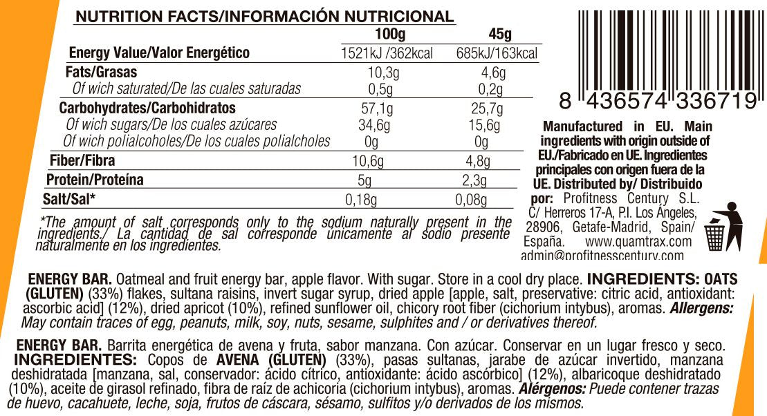 Información nutricional