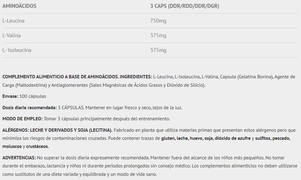 Información nutricional