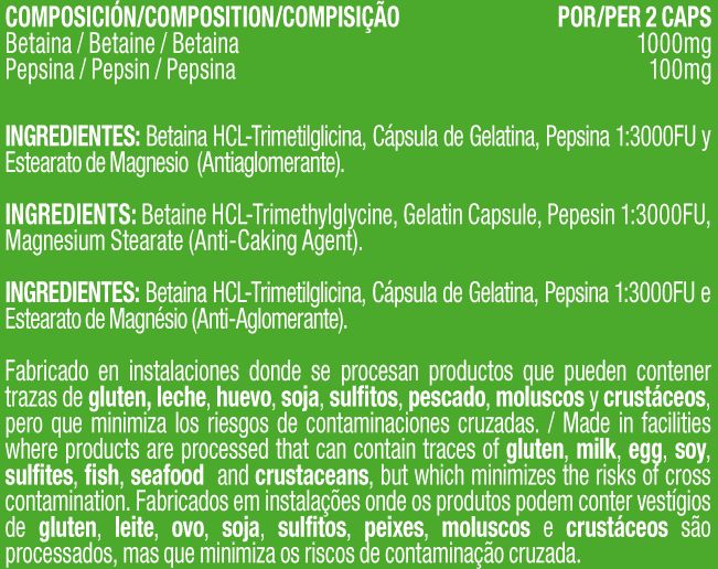 Información nutricional