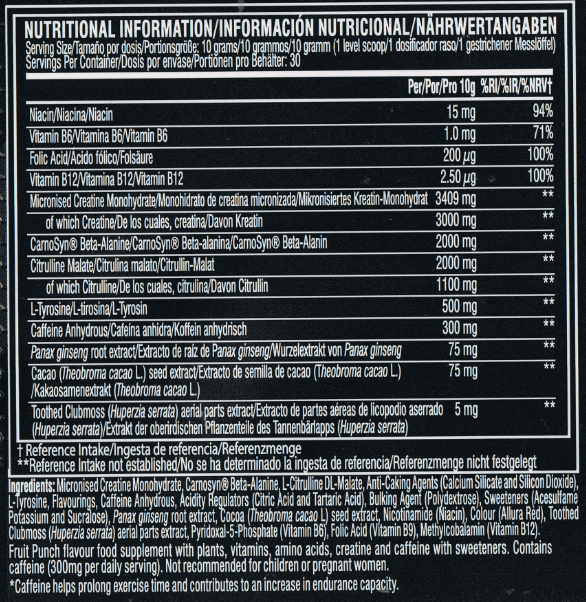 Información nutricional