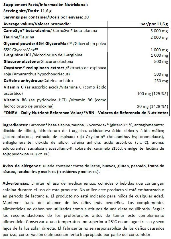 Información nutricional