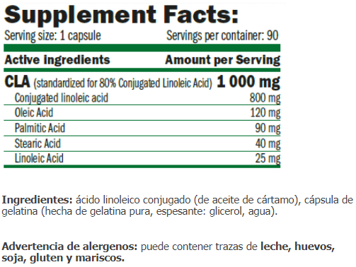 Información nutricional