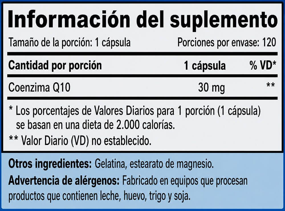 Información nutricional