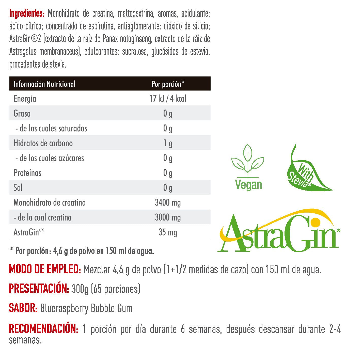 Información nutricional