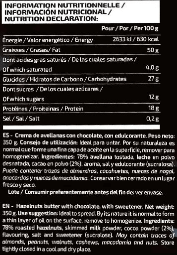 Información nutricional