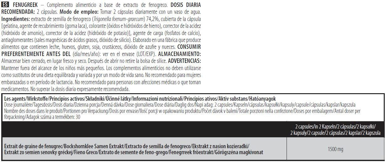 Información nutricional
