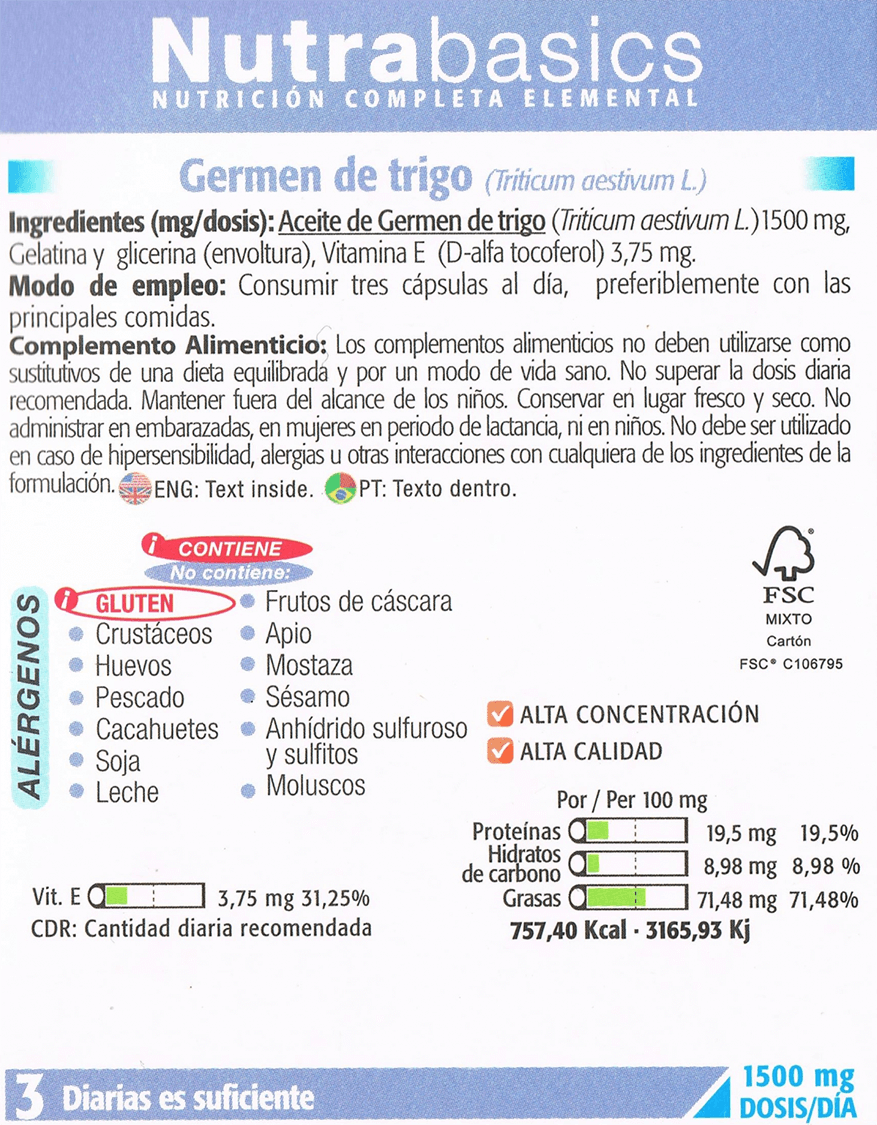 Información nutricional