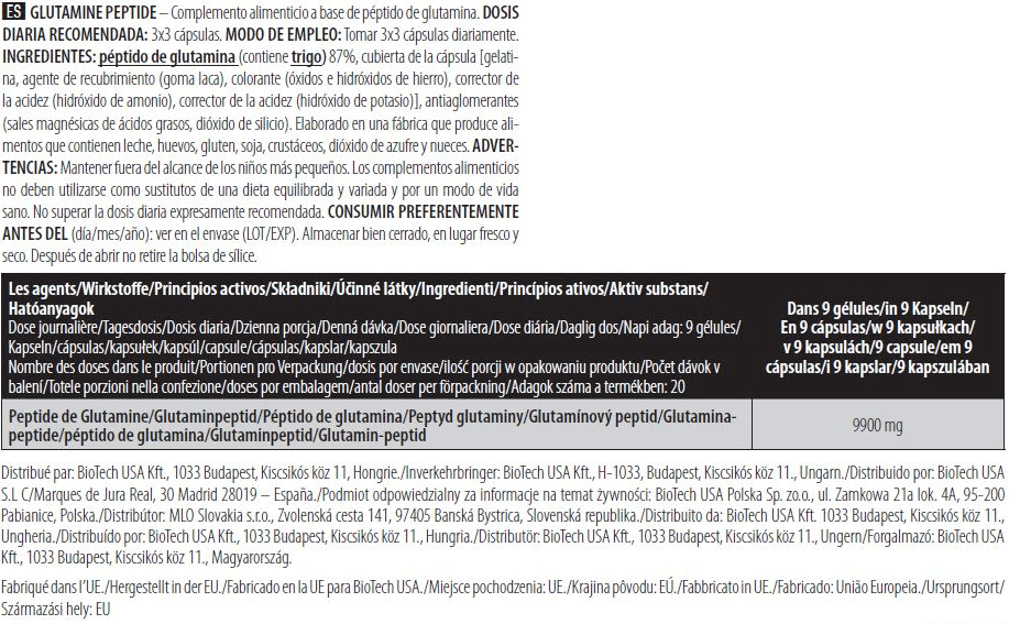 Información nutricional