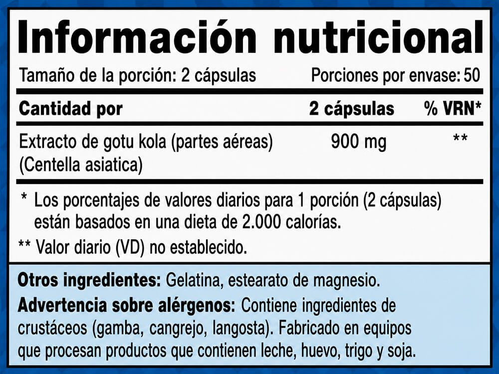 Información nutricional