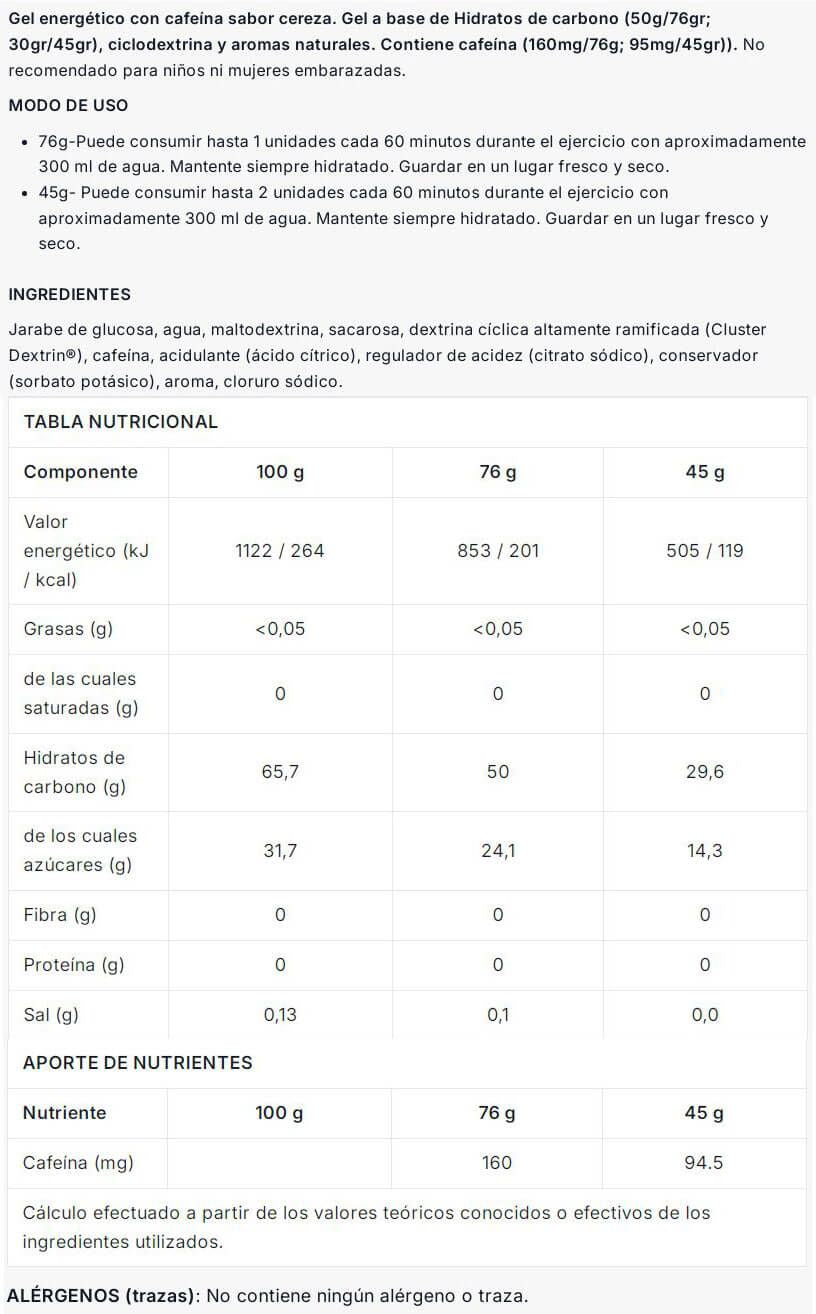 Información nutricional