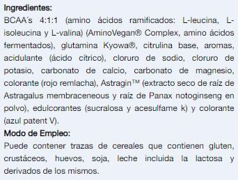 Información nutricional