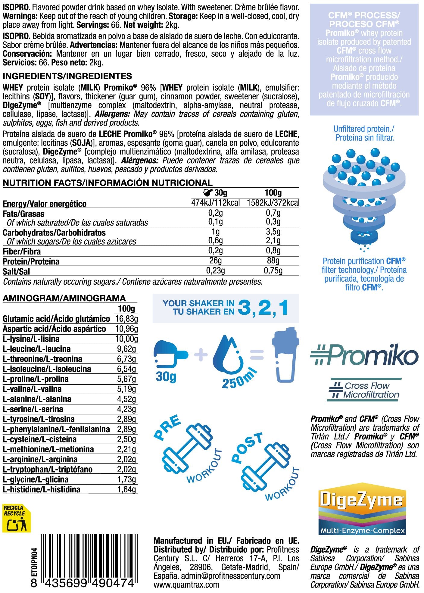 Información nutricional