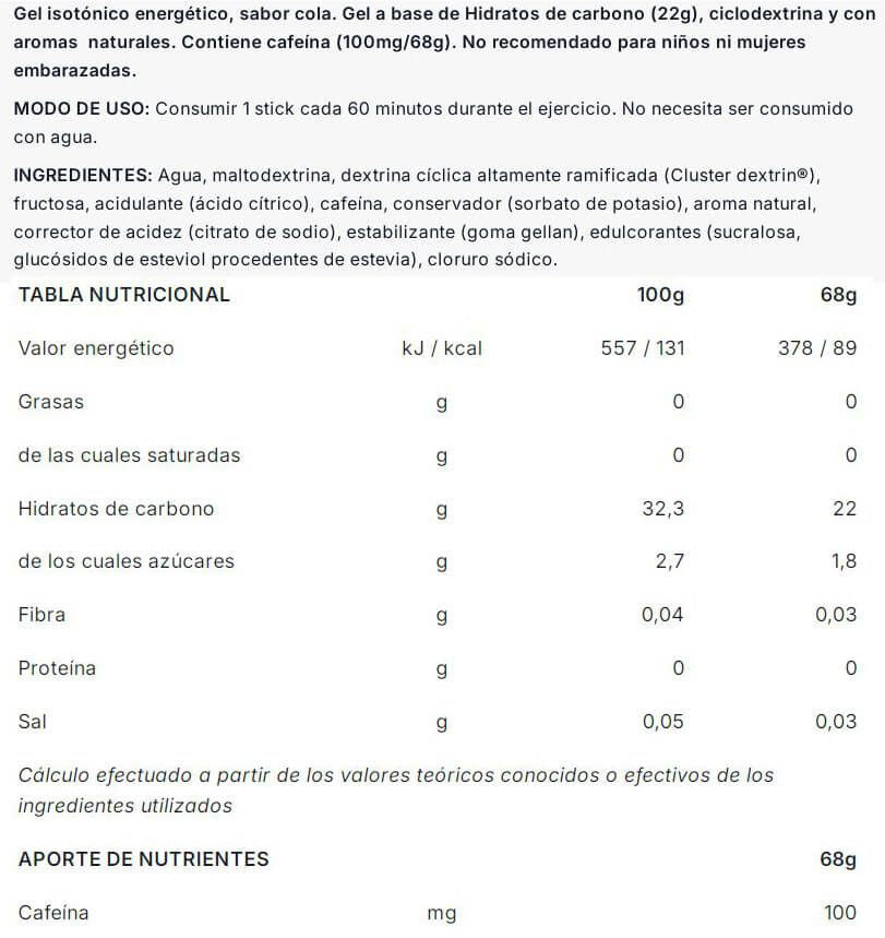 Información nutricional