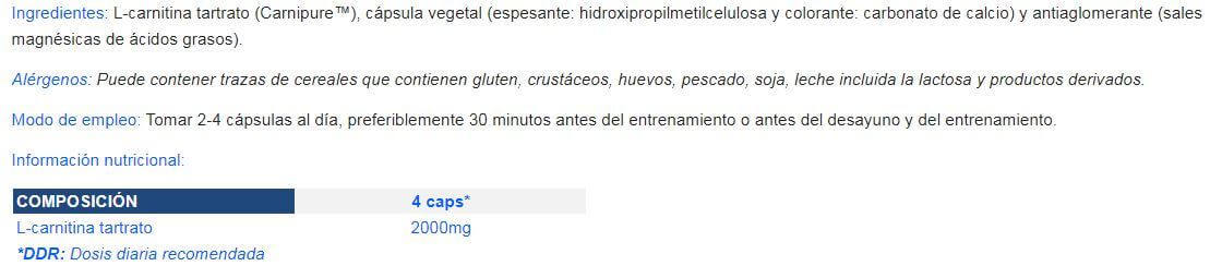 Información nutricional