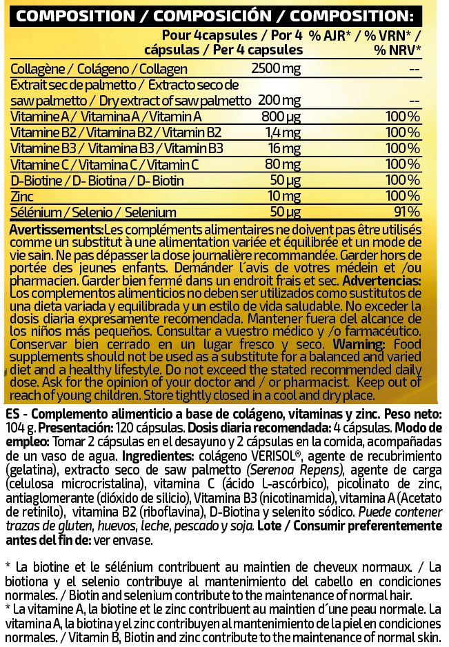 Información nutricional