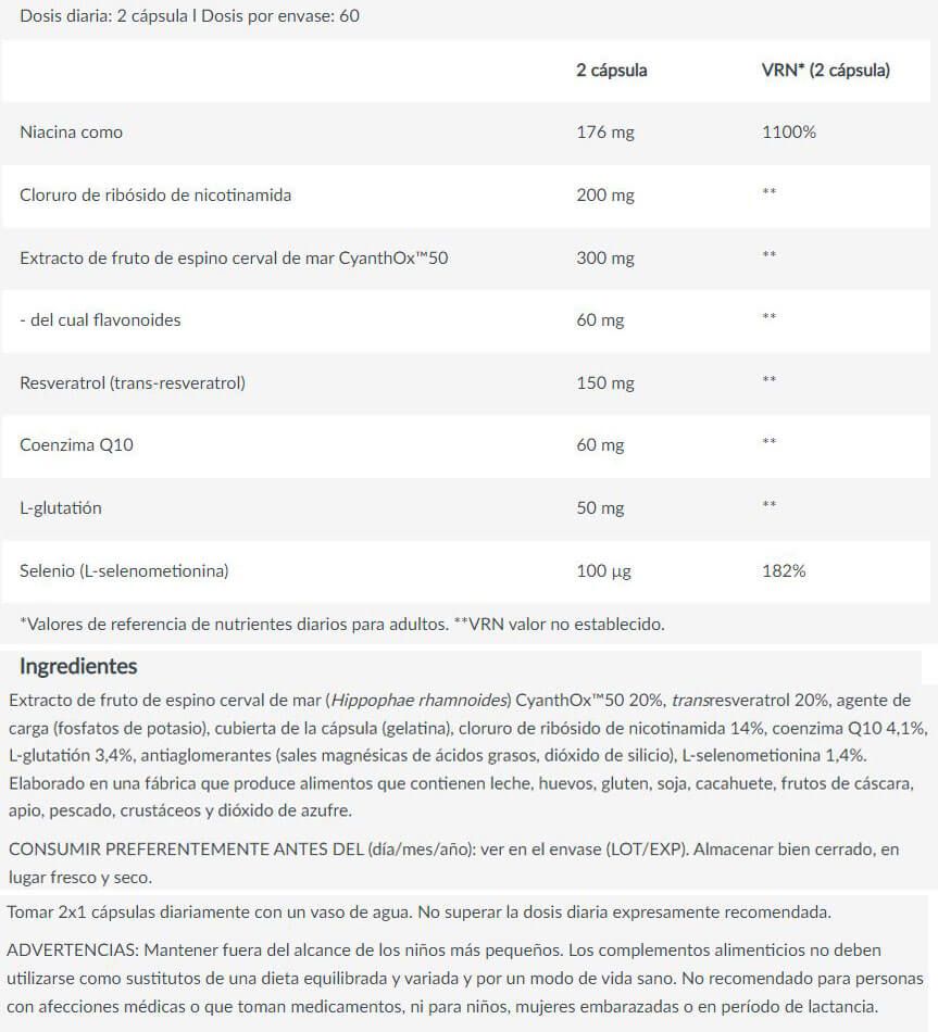 Información nutricional